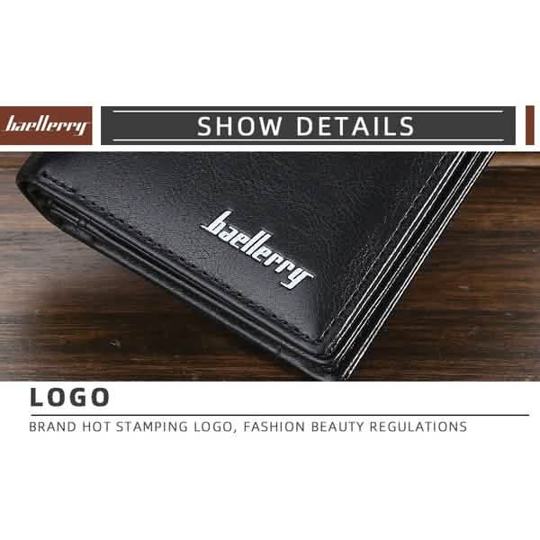 Baellerry Men's Zipper Short Fashion Wallet