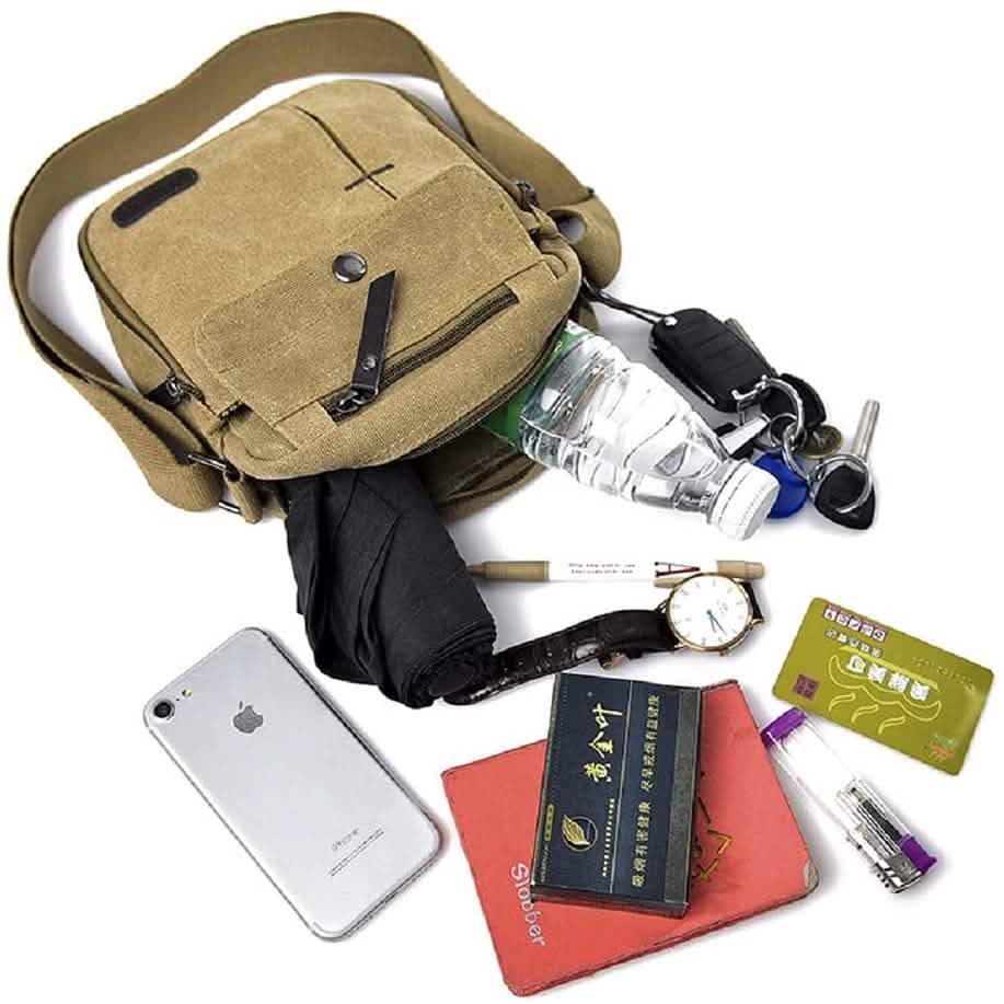 Canvas Travel Wallet Casual Messenger Bag