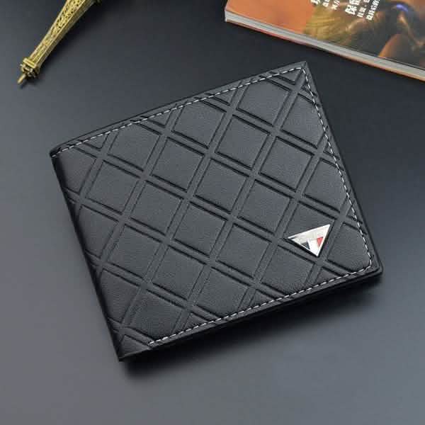 Men's RFID Genuine Leather Slim Trifold Wallet