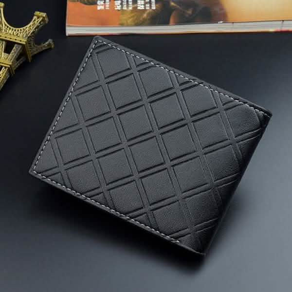 Men's RFID Genuine Leather Slim Trifold Wallet