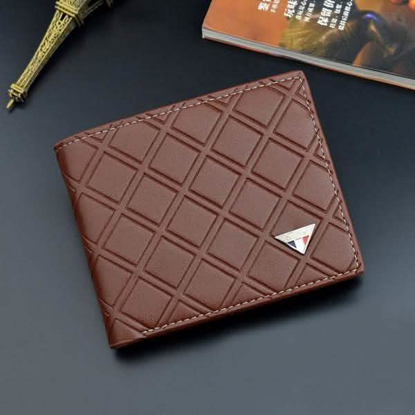 Men's RFID Genuine Leather Slim Trifold Wallet
